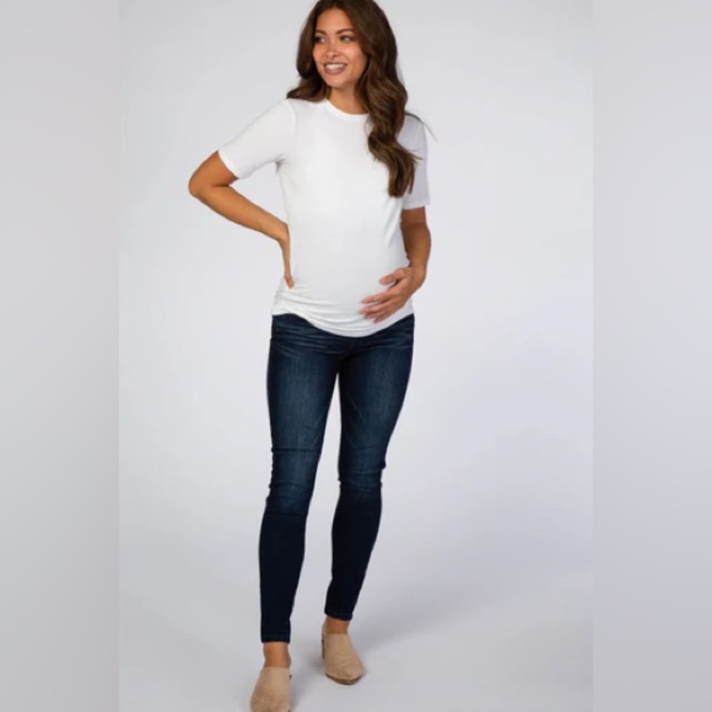 KanCan Navy Blue Skinny Maternity Jeans Size 30